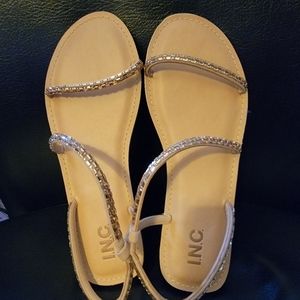 I.N.C. Mahlah Embellished asymmetrical sandals.  NWT